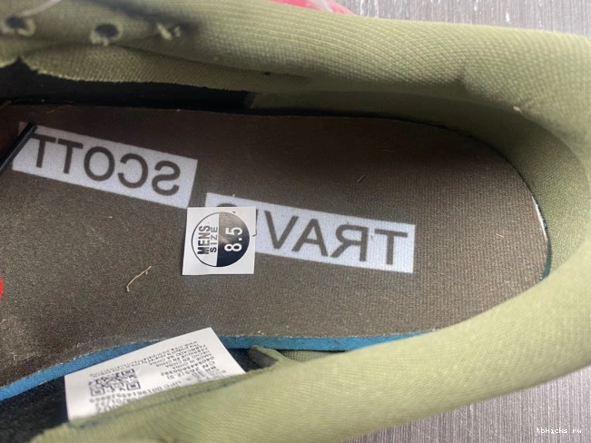 Rep TB DM7866-002 'BLACK SP JORDAN LOW AIR 1 TRAVIS SCOTT OG X OLIVE' 0714